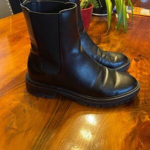 Nine West Black Combat Boots